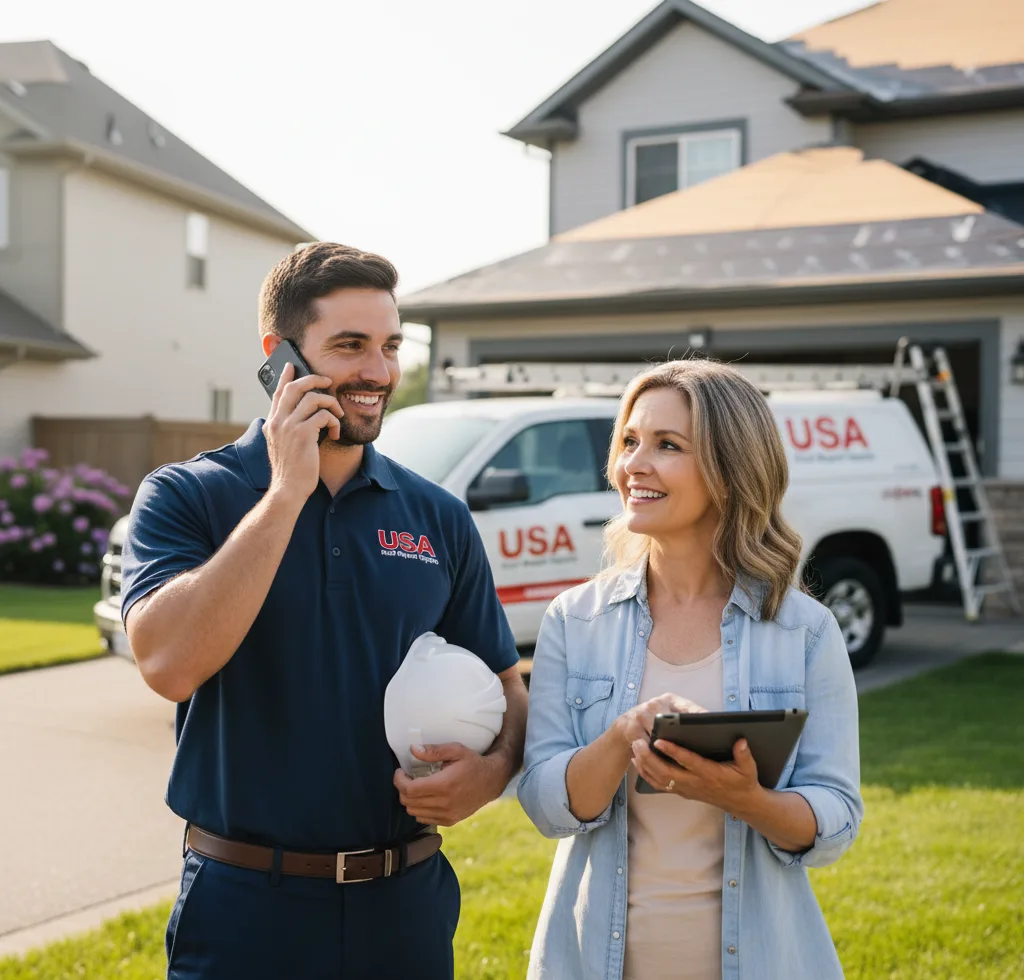 USA Roof Repair Experts customer support in Stockbridge